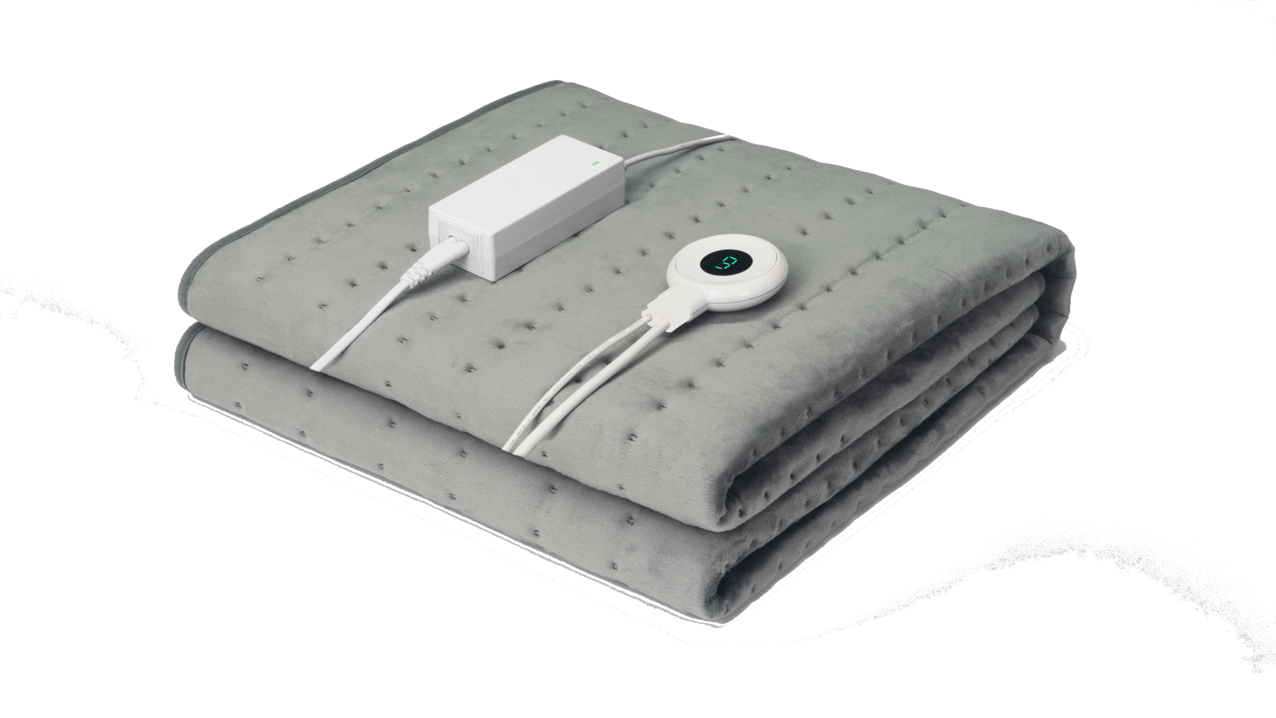 KTS170 1-persoons Elektrische Deken - extra voetenwarmte Cresta KTS720 Zwakstroom elektrische deken super zacht cosy fleece en 9 temperatuur standen met timer