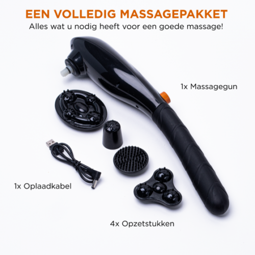 Cresta Care SMC100 Klopmassage stick | Spier Massage | Shiatsu Massage | Oplaadbaar