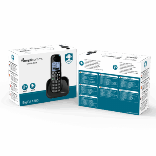 Amplicomms BigTel 1500 | Draadloze Senioren Telefoon met Extra Luide Oproeptonen - Afbeelding 9