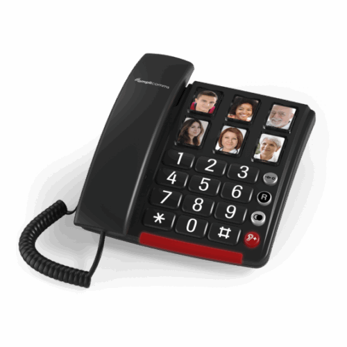 Amplicomms BigTel 40 Plus Zwart | Vaste Telefoon voor Senioren met Grote Toetsen - Afbeelding 2