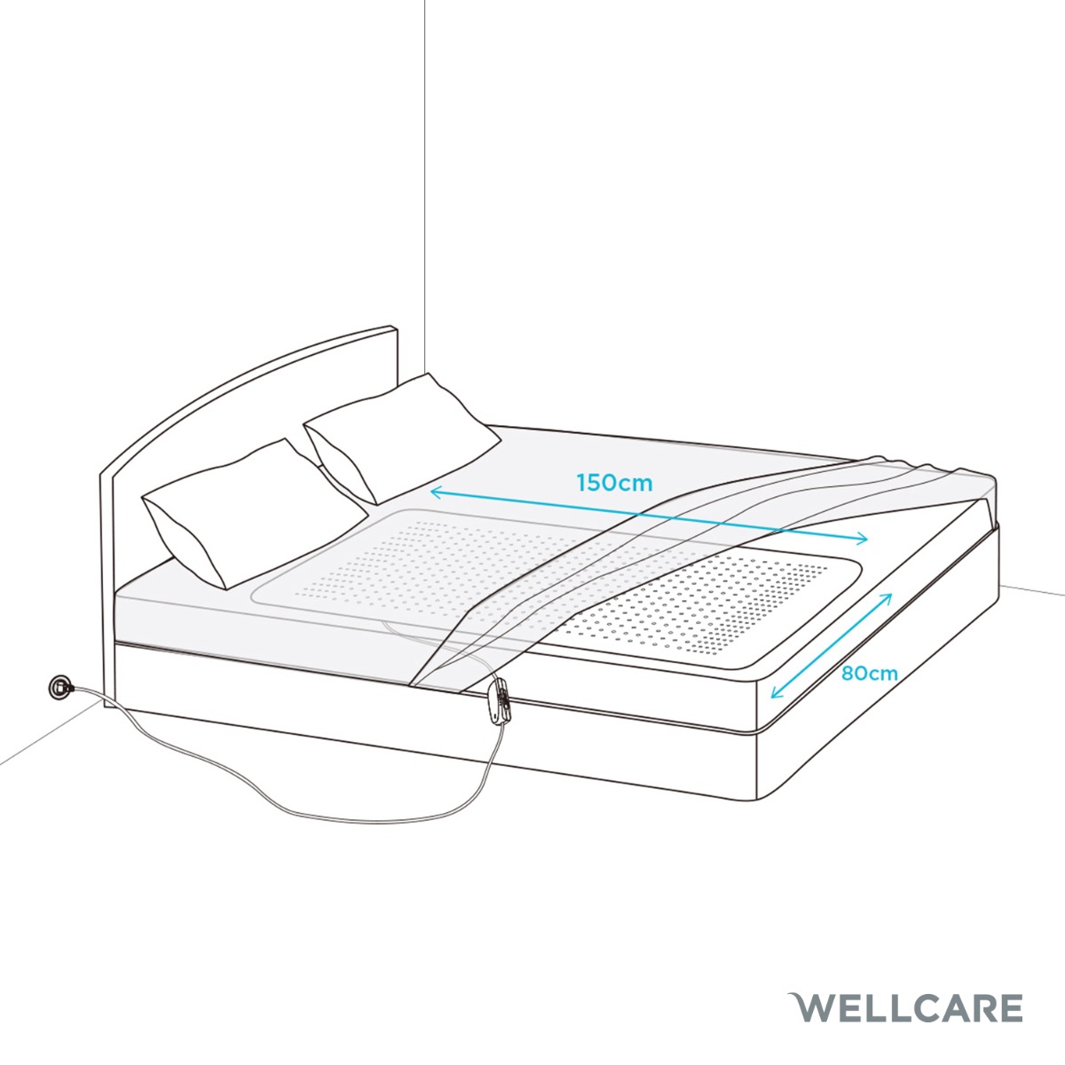 Wellcare 120211 1P Elektrische Onderdeken Eco Fleece – Geniet van Ultieme Warmte en Comfort Wellcare 120211 1P Elektrische Onderdeken Eco Fleece – Geniet van Ultieme Warmte en Comfort - Afbeelding 5