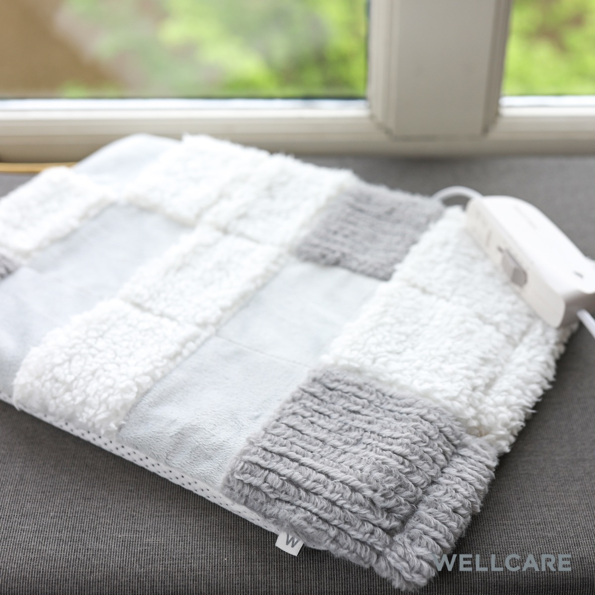 Wellcare 120235 Rustgevend Verwarmingskussen met Geweven Patchwork Hoes en 4D DWF Technologie Wellcare 120235 Rustgevend Verwarmingskussen met Geweven Patchwork Hoes en 4D DWF Technologie - Afbeelding 6