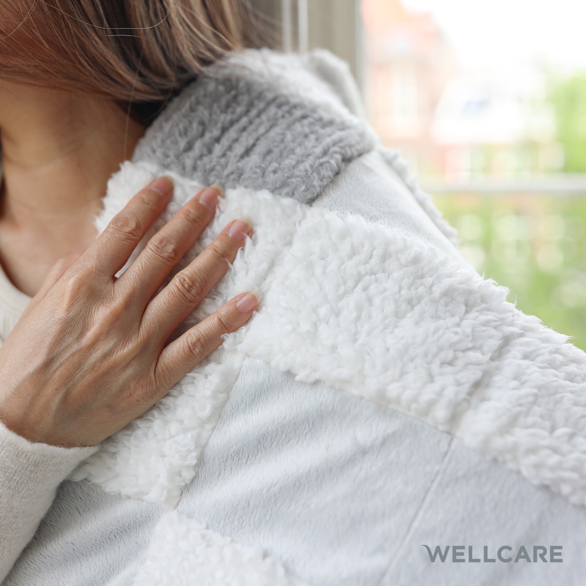 Wellcare 120235 Rustgevend Verwarmingskussen met Geweven Patchwork Hoes en 4D DWF Technologie Wellcare 120235 Rustgevend Verwarmingskussen met Geweven Patchwork Hoes en 4D DWF Technologie - Afbeelding 3