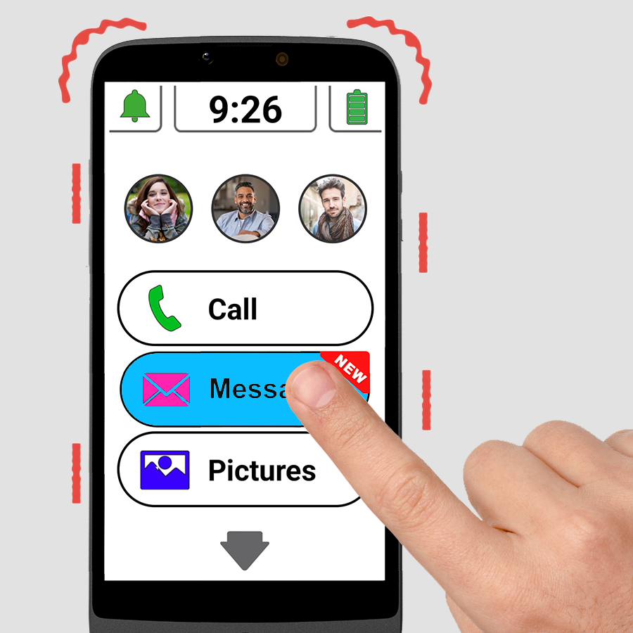 SWISSVOICE S510-M Smartphone met SOS Armband – Veilig, Eenvoudig en Verbonden SWISSVOICE S510-M Smartphone met SOS Armband – Veilig, Eenvoudig en Verbonden - Afbeelding 4