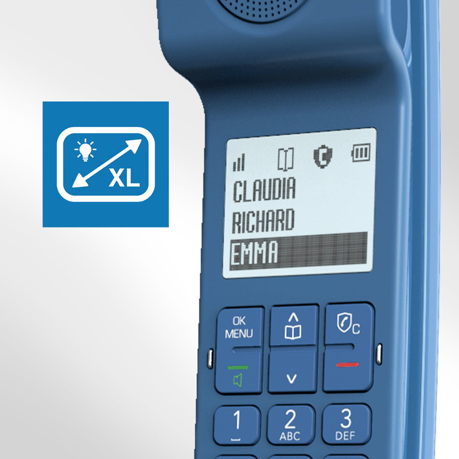 Alcatel E-pure Iconic DECT Huistelefoon Blauw - Stijlvol, Functioneel en Elegant Alcatel E-pure Iconic DECT Huistelefoon Blauw - Stijlvol, Functioneel en Elegant - Afbeelding 7