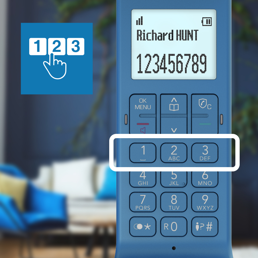 Alcatel E-pure Iconic DECT Huistelefoon Blauw - Stijlvol, Functioneel en Elegant Alcatel E-pure Iconic DECT Huistelefoon Blauw - Stijlvol, Functioneel en Elegant - Afbeelding 5