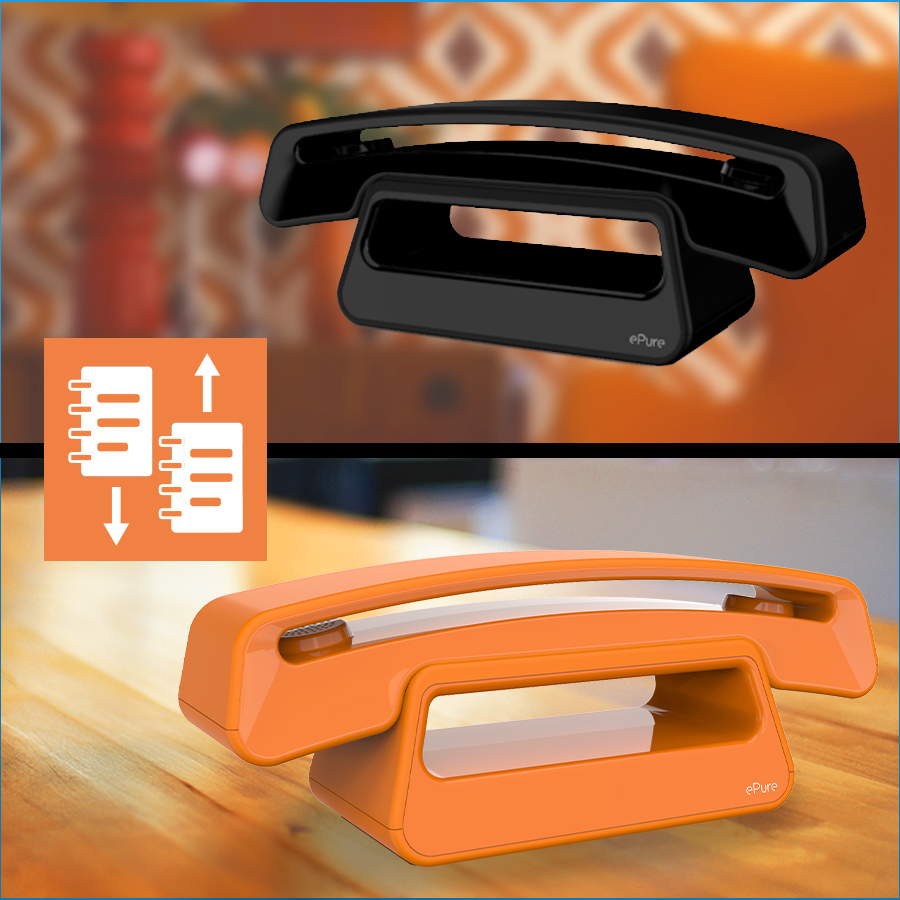 Alcatel E-pure Iconic DECT Huistelefoon - Stijlvol, Functioneel en Elegant in Oranje Alcatel E-pure Iconic DECT Huistelefoon - Stijlvol, Functioneel en Elegant in Oranje - Afbeelding 7