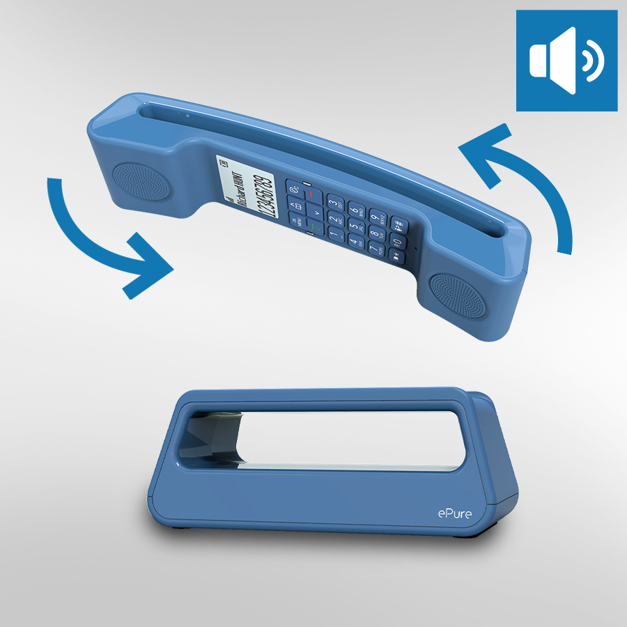 Alcatel E-pure Iconic DECT Huistelefoon Blauw - Stijlvol, Functioneel en Elegant Alcatel E-pure Iconic DECT Huistelefoon Blauw - Stijlvol, Functioneel en Elegant - Afbeelding 4