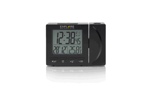 EXPLORE SCIENTIFIC RDP1001 Radio Gestuurde Projectieklok met Draaibare Projector