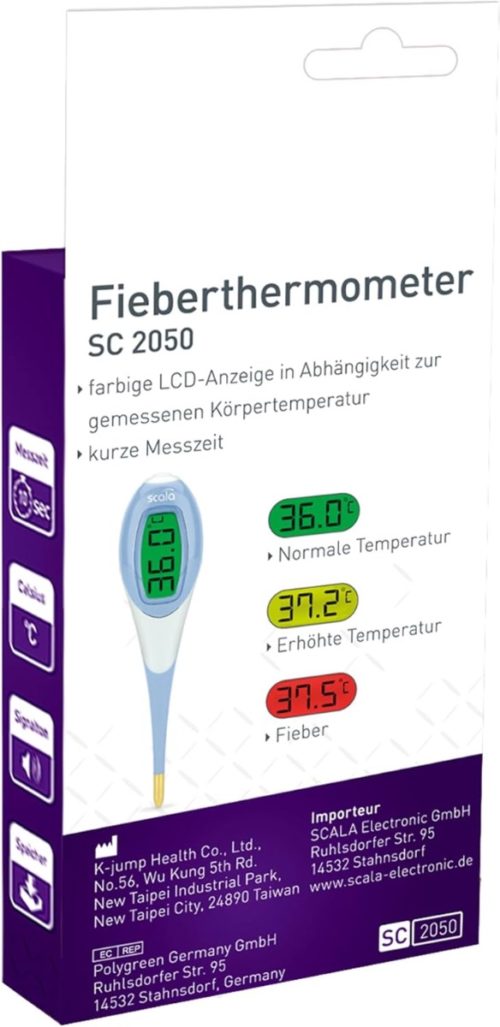 Scala SC2050 Digitale Koortsthermometer met Flexibele Punt en LED-verlichting - Afbeelding 6