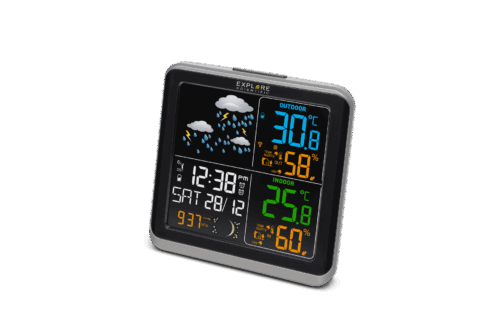 Explore Scientific WSH4008C Weerstation met Breedbeeld Kleuren Display - Afbeelding 3