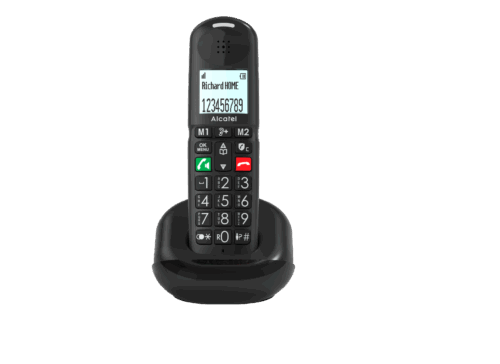 Alcatel XL685 Duo DECT Telefoon in Zwart met Handsfree Bellen en Grote Toetsen - Afbeelding 4