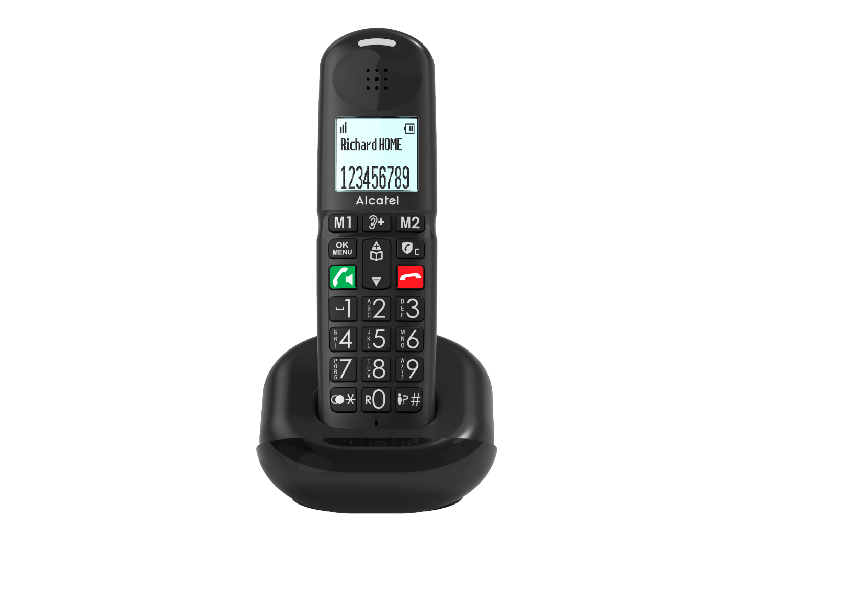 Alcatel XL685 Duo DECT Telefoon in Zwart met Handsfree Bellen en Grote Toetsen Alcatel XL685 Duo DECT Telefoon in Zwart met Handsfree Bellen en Grote Toetsen - Afbeelding 4
