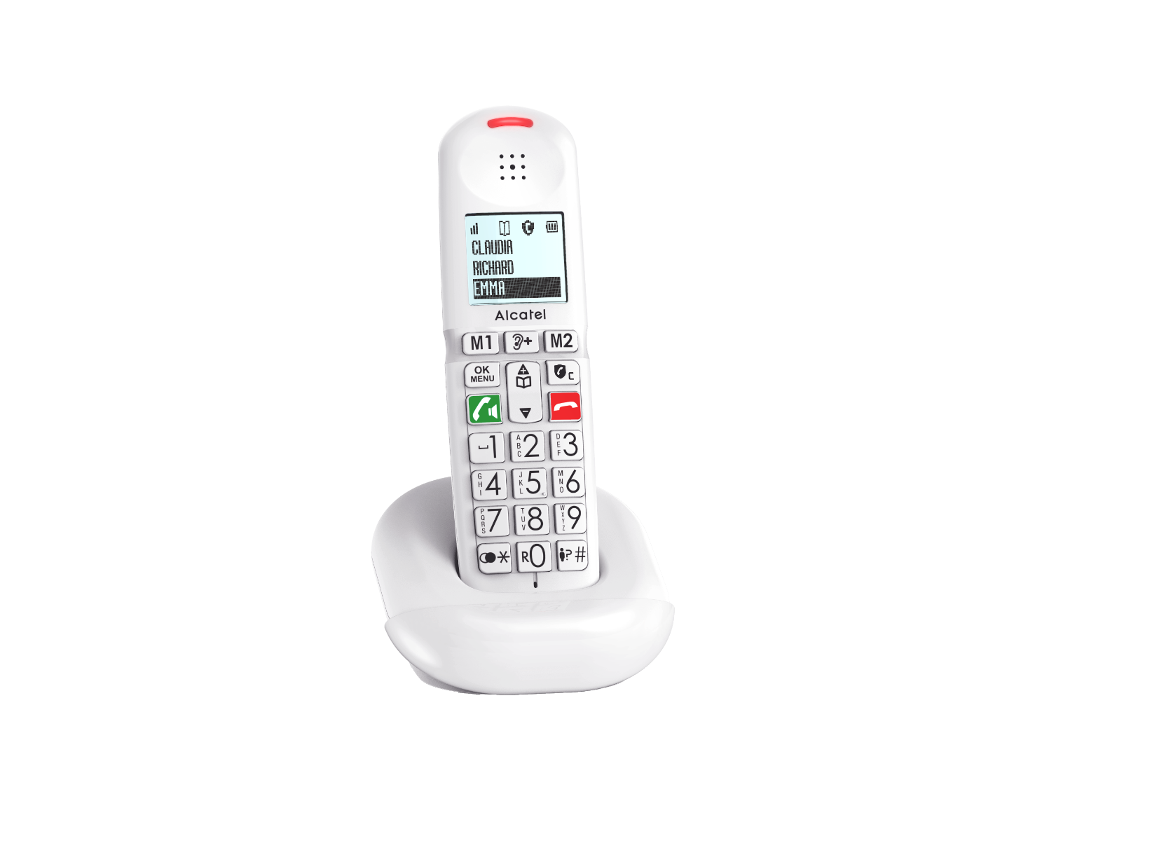 Alcatel XL685 DECT Telefoon Single Set in Wit met Handsfree Bellen en Grote Toetsen Alcatel XL685 DECT Telefoon Single Set in Wit met Handsfree Bellen en Grote Toetsen - Afbeelding 5
