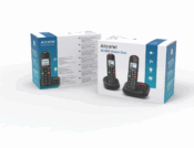Alcatel XL685 Duo DECT Telefoon in Zwart met Handsfree Bellen en Grote Toetsen Alcatel XL685 Duo DECT Telefoon in Zwart met Handsfree Bellen en Grote Toetsen