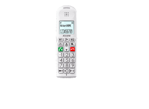 Alcatel XL685 Duo DECT Telefoon in Wit met Grote Toetsen en Handsfree Bellen - Afbeelding 3