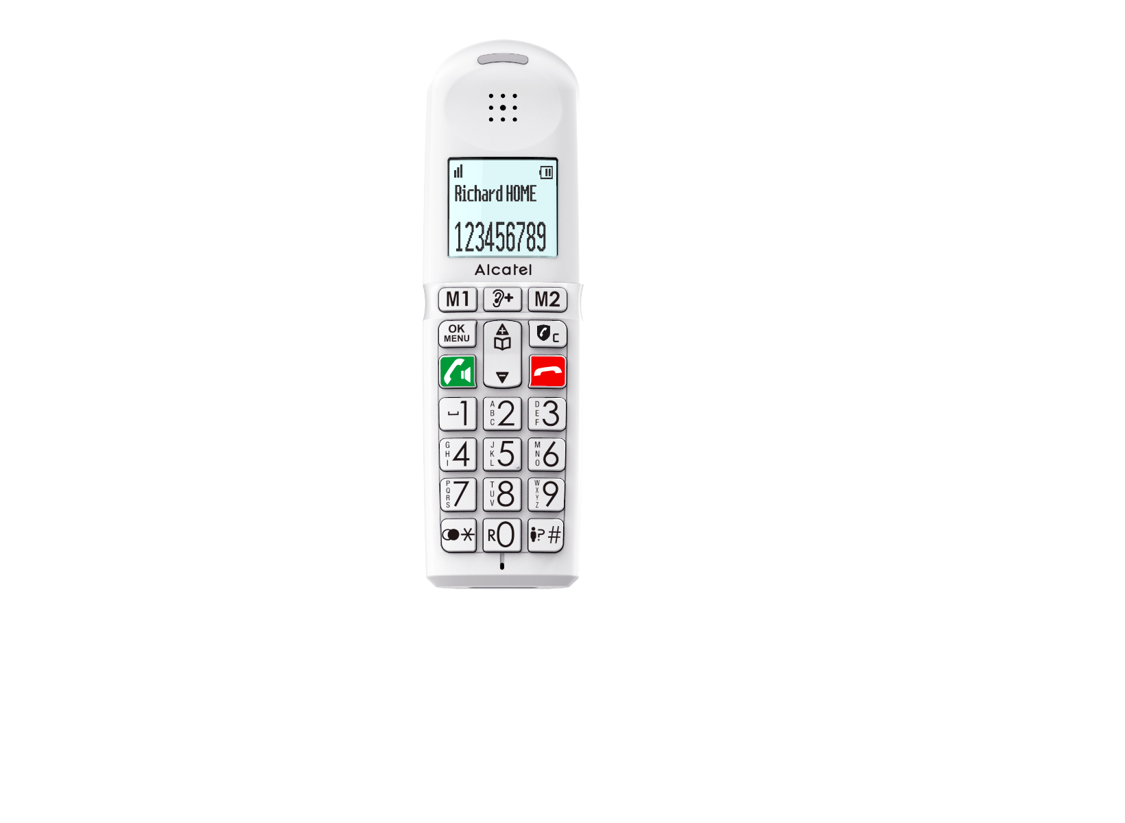 Alcatel XL685 Duo DECT Telefoon in Wit met Grote Toetsen en Handsfree Bellen Alcatel XL685 Duo DECT Telefoon in Wit met Grote Toetsen en Handsfree Bellen - Afbeelding 3